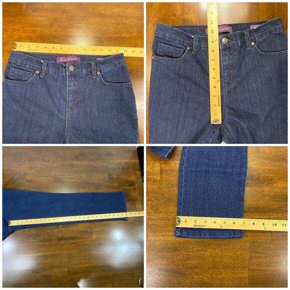Gloria Vanderbilt Blue Denim Amanda Jeans Size 4P - Picture 12 of 12